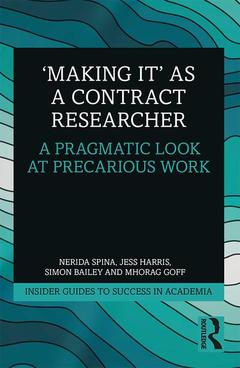Couverture de l’ouvrage 'Making It' as a Contract Researcher
