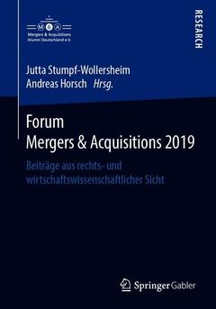 Couverture de l’ouvrage Forum Mergers & Acquisitions 2019