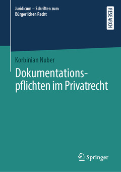 Couverture de l’ouvrage Dokumentationspflichten im Privatrecht