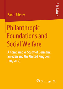 Couverture de l’ouvrage Philanthropic Foundations and Social Welfare