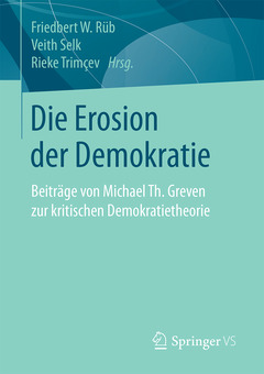 Couverture de l’ouvrage Die Erosion der Demokratie