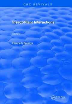 Couverture de l’ouvrage Insect-Plant Interactions (1992)