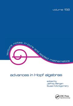Couverture de l’ouvrage Advances in Hopf Algebras