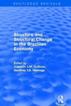 Couverture de l’ouvrage Revival: Structure and Structural Change in the Brazilian Economy (2001)