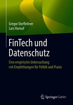 Couverture de l’ouvrage FinTech und Datenschutz