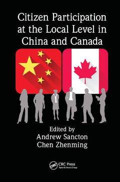 Couverture de l’ouvrage Citizen Participation at the Local Level in China and Canada