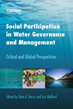 Couverture de l’ouvrage Social Participation in Water Governance and Management