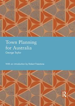 Couverture de l’ouvrage Town Planning for Australia