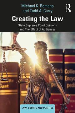 Couverture de l’ouvrage Creating the Law