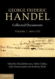 Couverture de l’ouvrage George Frideric Handel: Volume 1, 1609–1725