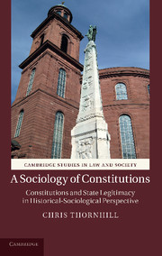 Couverture de l’ouvrage A Sociology of Constitutions