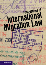 Couverture de l’ouvrage Foundations of International Migration Law