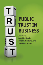 Couverture de l’ouvrage Public Trust in Business