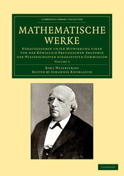 Couverture de l’ouvrage Mathematische Werke