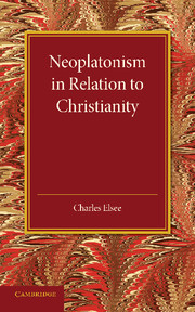 Couverture de l’ouvrage Neoplatonism in Relation to Christianity