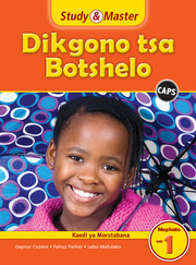 Couverture de l’ouvrage Study & Master Dikgono tsa Botshelo Faele ya Morutabana Mophato wa 1 