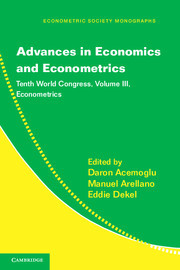 Couverture de l’ouvrage Advances in Economics and Econometrics