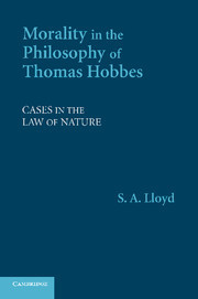 Couverture de l’ouvrage Morality in the Philosophy of Thomas Hobbes