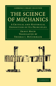 Couverture de l’ouvrage The Science of Mechanics