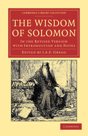 Cover of the book The Wisdom of Solomon