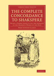 Couverture de l’ouvrage The Complete Concordance to Shakspere