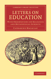 Couverture de l’ouvrage Letters on Education
