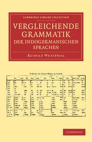 Couverture de l’ouvrage Vergleichende Grammatik der indogermanischen Sprachen
