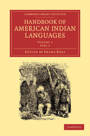 Couverture de l’ouvrage Handbook of American Indian Languages