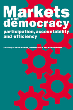 Couverture de l’ouvrage Markets and Democracy
