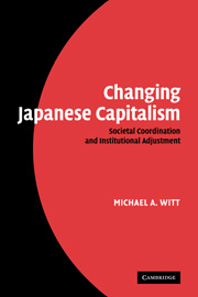 Couverture de l’ouvrage Changing Japanese Capitalism