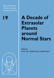 Couverture de l’ouvrage A Decade of Extrasolar Planets around Normal Stars