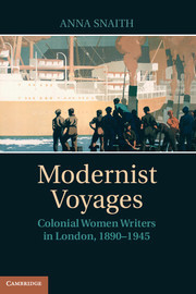 Couverture de l’ouvrage Modernist Voyages