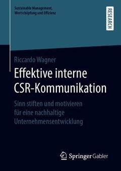 Couverture de l’ouvrage Effektive interne CSR-Kommunikation