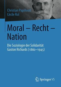 Couverture de l’ouvrage Moral - Recht - Nation