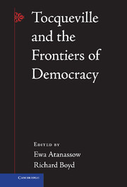 Couverture de l’ouvrage Tocqueville and the Frontiers of Democracy