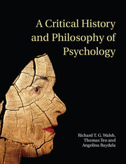 Couverture de l’ouvrage A Critical History and Philosophy of Psychology