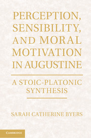 Cover of the book Perception, Sensibility, and Moral Motivation in Augustine