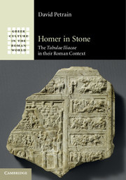 Couverture de l’ouvrage Homer in Stone