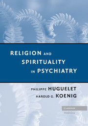 Couverture de l’ouvrage Religion and Spirituality in Psychiatry