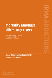 Couverture de l’ouvrage Mortality amongst Illicit Drug Users