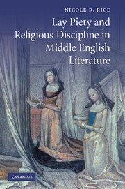Couverture de l’ouvrage Lay Piety and Religious Discipline in Middle English Literature