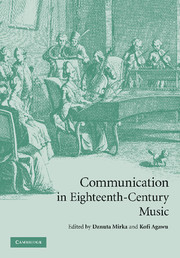 Cover of the book Communication in Eighteenth-Century Music