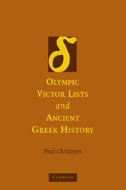 Cover of the book Olympic Victor Lists and Ancient Greek History