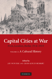Couverture de l’ouvrage Capital Cities at War: Volume 2, A Cultural History
