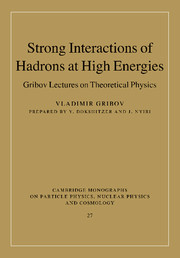 Couverture de l’ouvrage Strong Interactions of Hadrons at High Energies