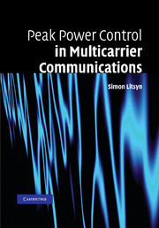 Couverture de l’ouvrage Peak Power Control in Multicarrier Communications