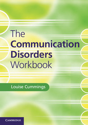 Couverture de l’ouvrage The Communication Disorders Workbook