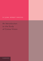 Couverture de l’ouvrage An Introduction to the Study of Colour Vision