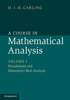 Couverture de l’ouvrage A Course in Mathematical Analysis: Volume 1, Foundations and Elementary Real Analysis
