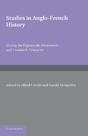 Couverture de l’ouvrage Studies in Anglo-French History